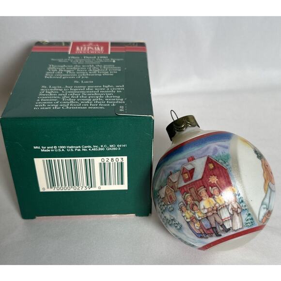 Hallmark St. Lucia Gift Bringers Keepsake Glass Ornament Christmas - Picture 5 of 5